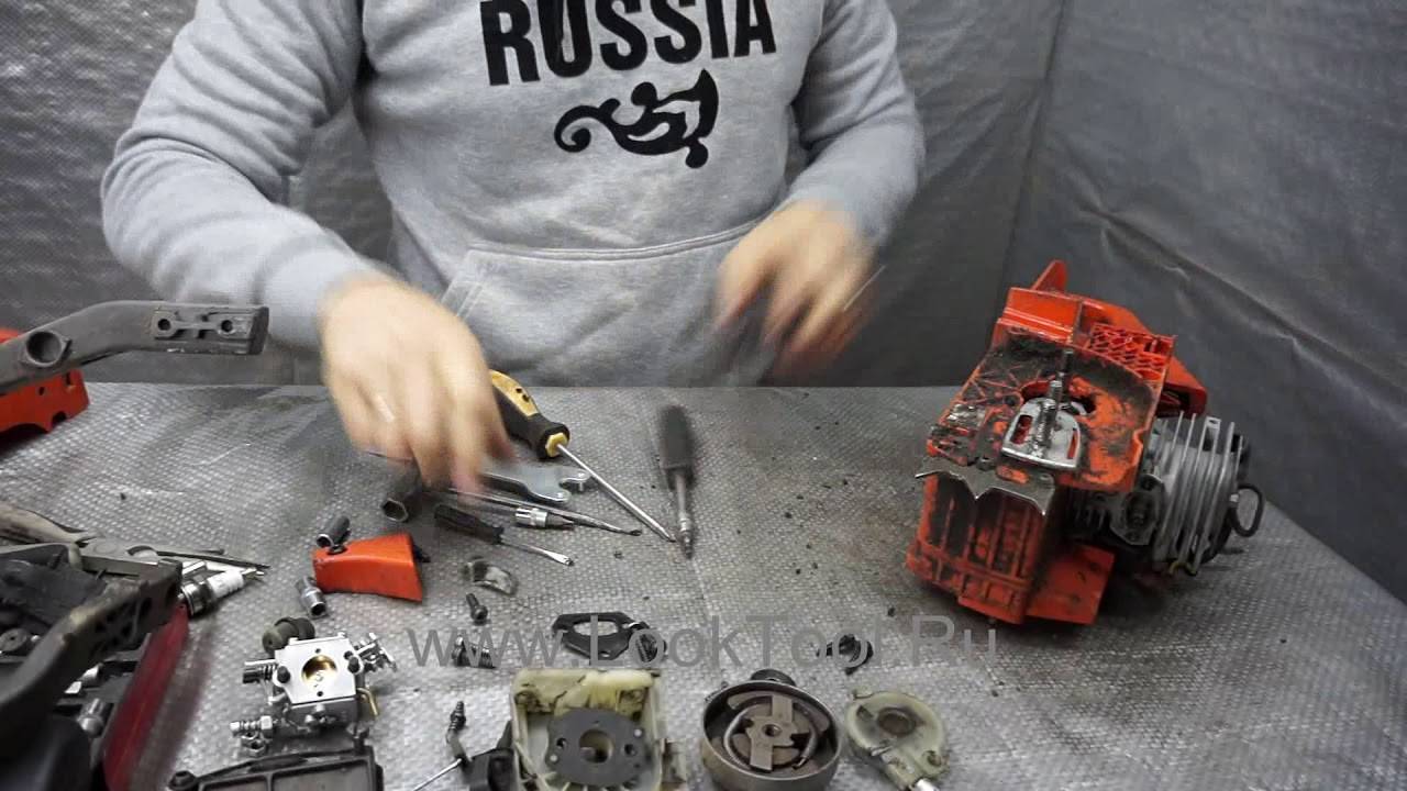 Китайская бензопила ремонт своими руками