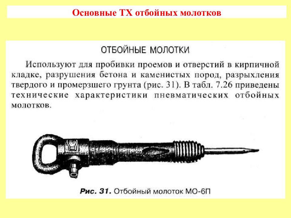 Отбойный молоток: назначение, характеристики, использование