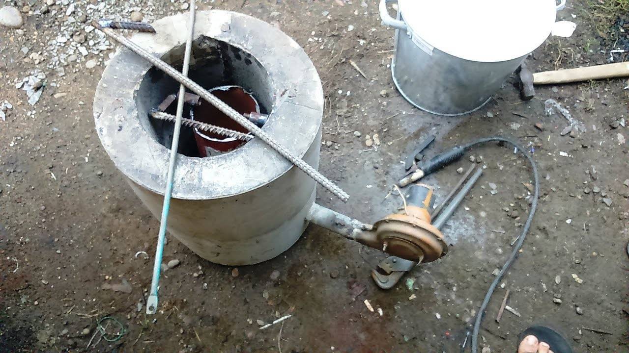 Горн для плавки алюминия своими руками