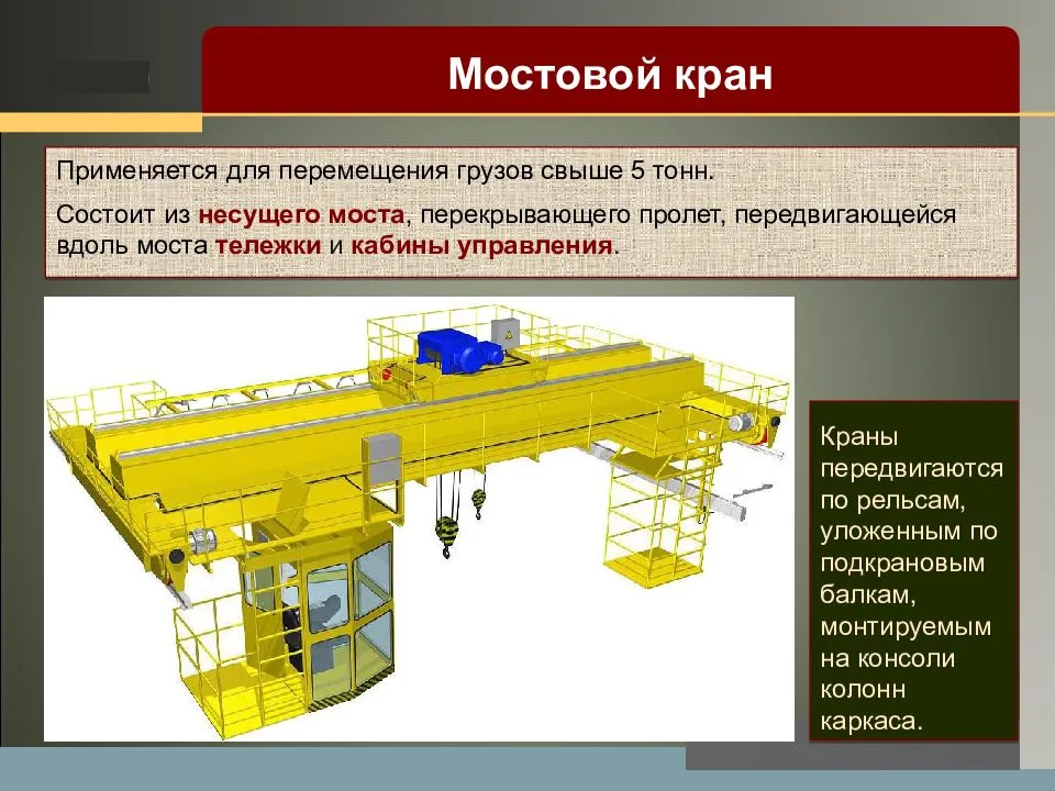 Мостовой кран, что такое — ответ на вопрос от экспертов «росттехмаш».