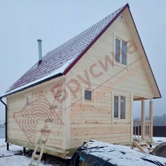 Brusina - компания строит теплые деревянные дома под ключ и под усадку