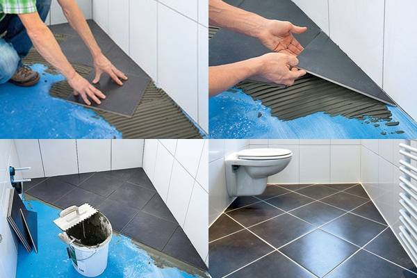 Как правильно положить плитку на пол в ванне своими руками - myprofnastil