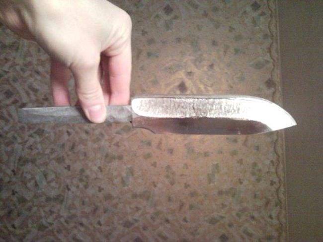 Как сделать нож из рессоры своими руками