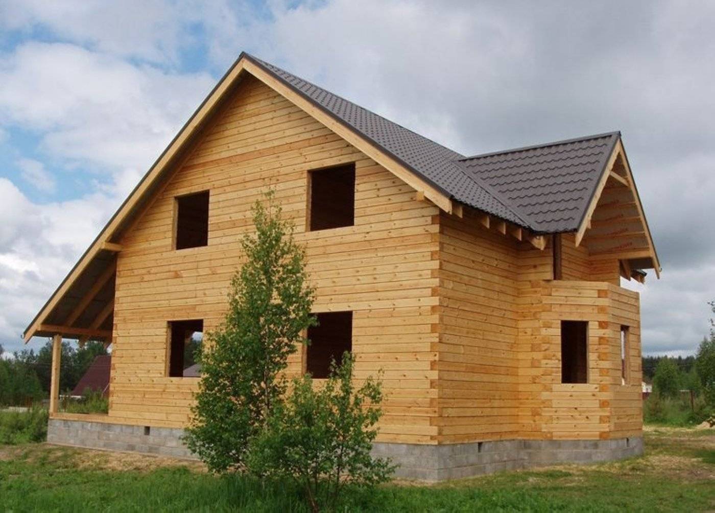 Brusina - компания строит теплые деревянные дома под ключ и под усадку