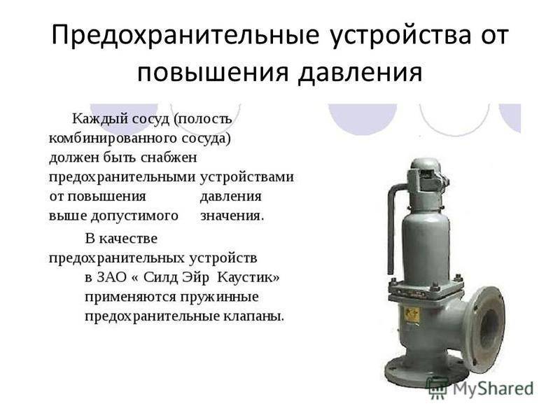 Предохранительный клапан в отоплении, установка, работа, конструкции