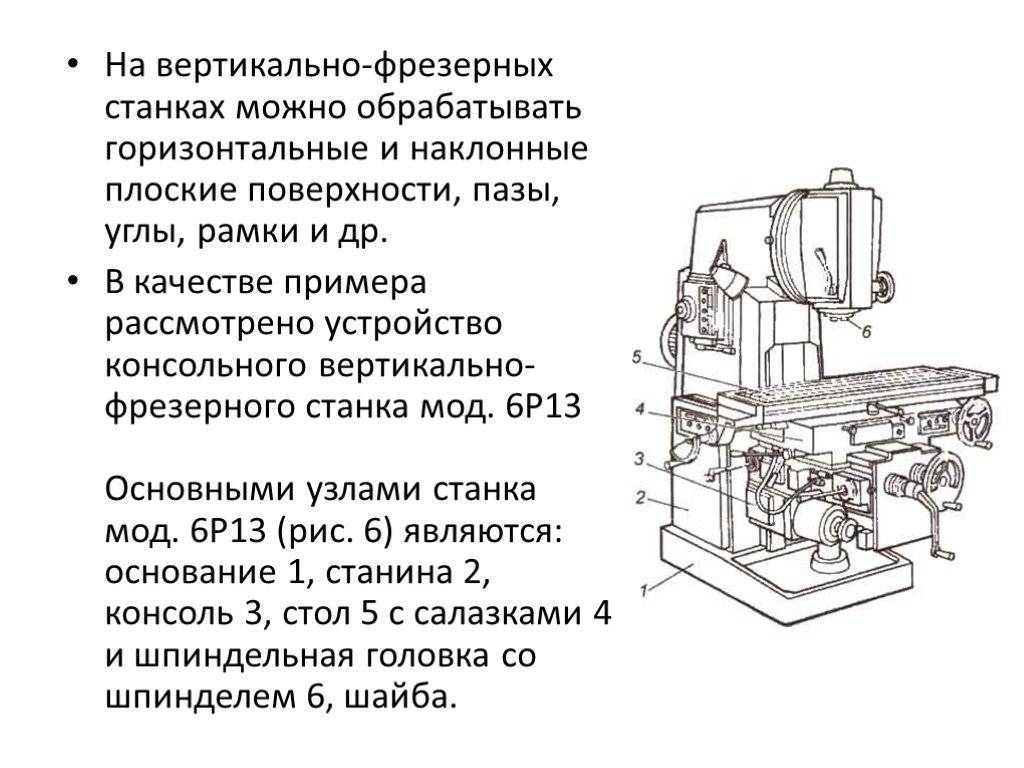 Вертикально-фрезерный станок 6р13