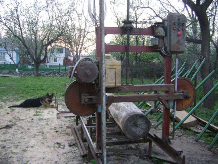 Ленточная пилорама своими руками: видео, чертежи, фото