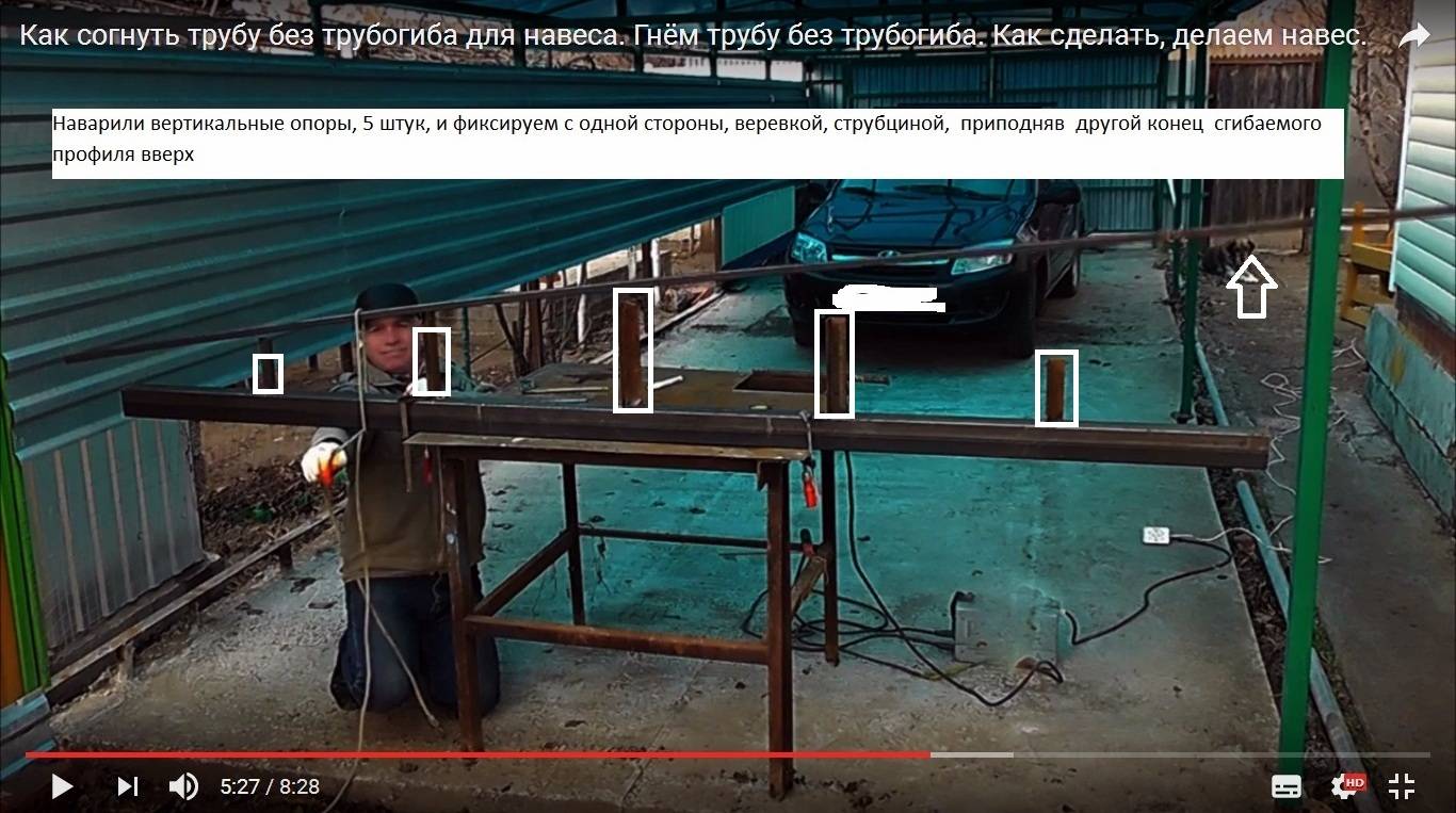 Согнуть профильную трубу своими руками: принцип выполнения процедуры без трубогиба