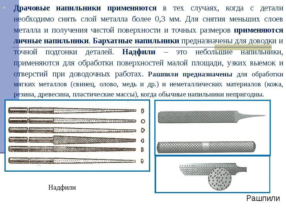 Напильники по металлу