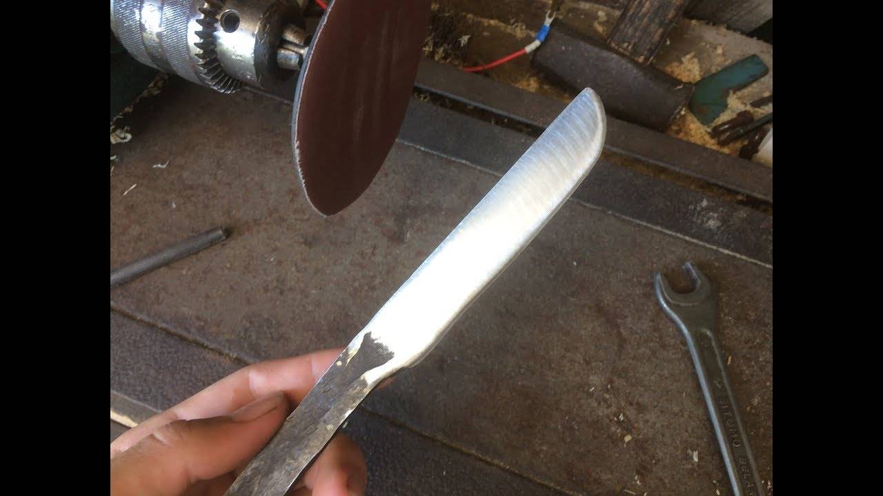 Нож из паровозного клапана: инструкция по изготовлению своими руками