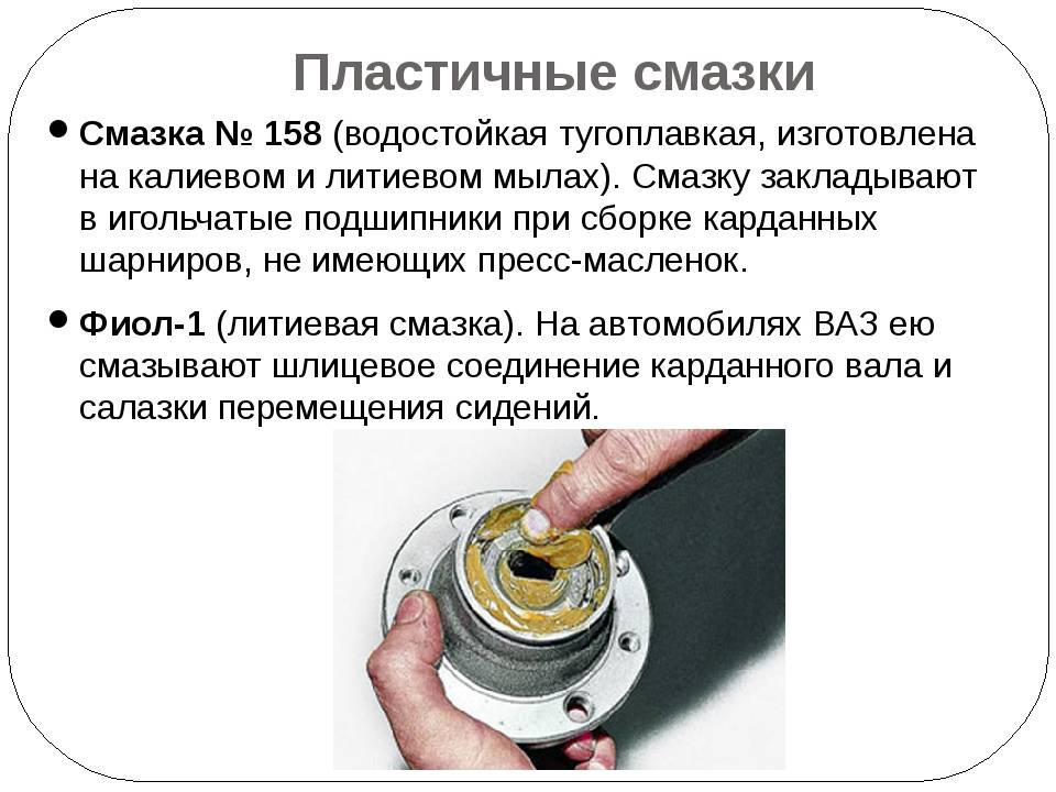 Литиевая смазка и применение в автомобиле