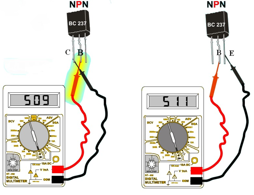 Проверить транзистор мультиметром прозвонкой на исправность: биполярный, полевой, составной