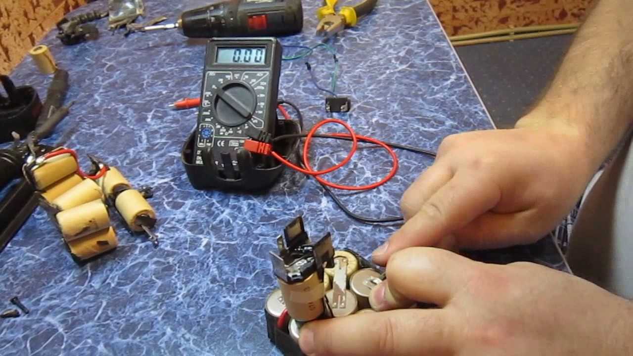 Как отремонтировать аккумулятор шуруповёрта своими руками
