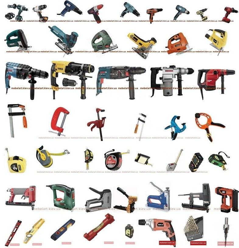 Инструмент для сборки мебели: список основного и дополнительного инструмента