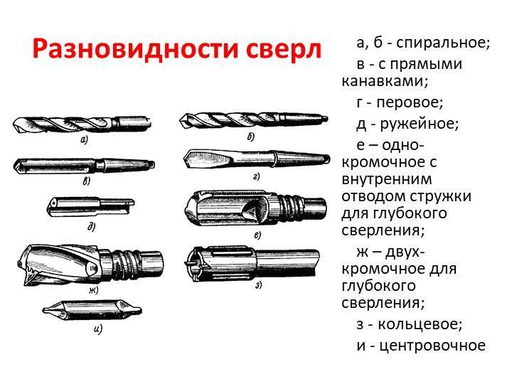 Большие и винтовые сверла по дереву: классификация, заточка сверла и его выбор