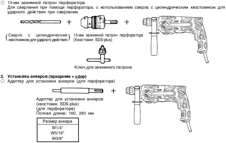 Патрон перфоратора устройство схема