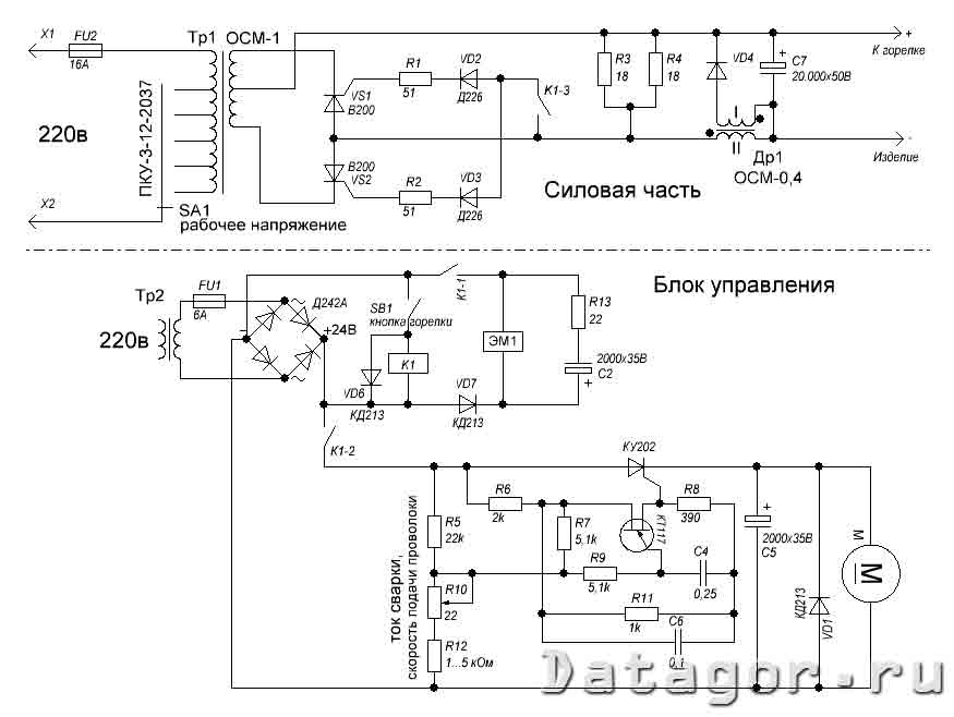 Сварочный полуавтомат своими руками: описание, чертежи, схемы