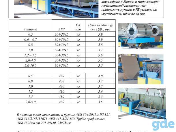 Нержавеющая сталь aisi 430